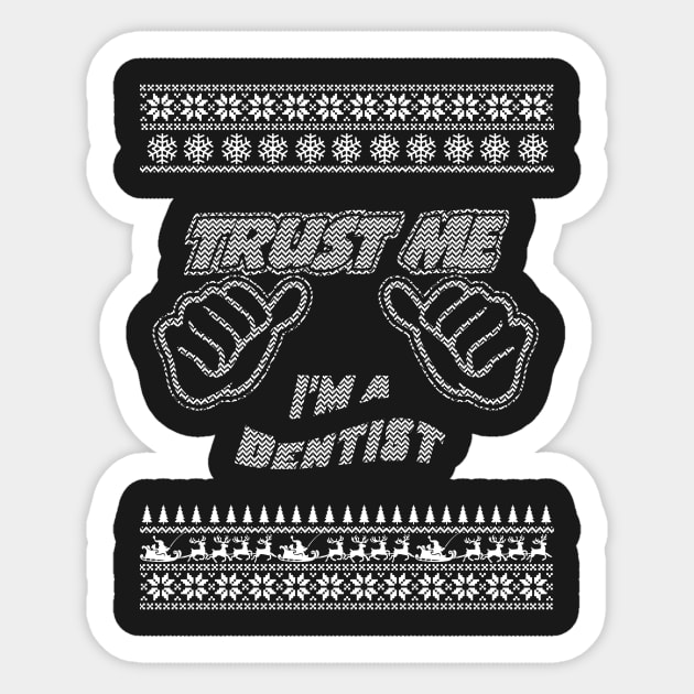 Trust Me, I’m a DENTIST – Merry Christmas Sticker by irenaalison